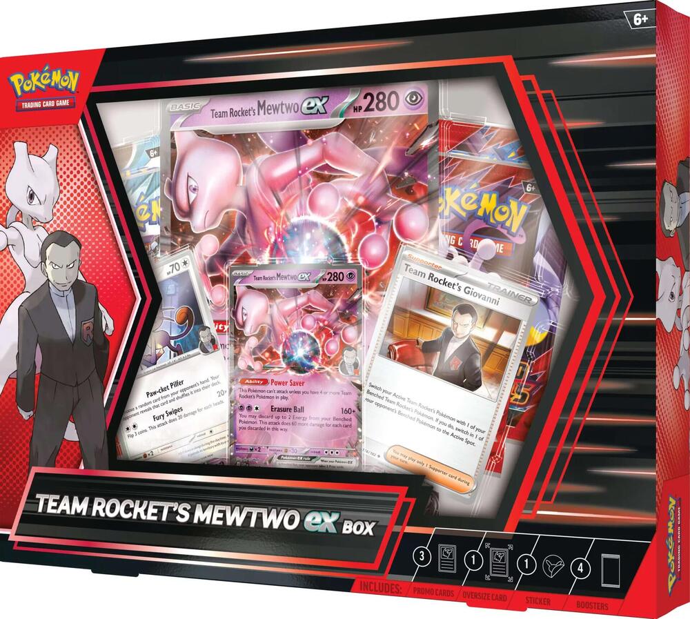 TEAM ROCKET'S MEWTWO EX BOX